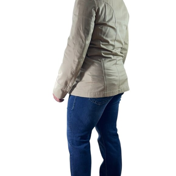 LOUIS VUITTON Beige Cotton Men's Blazer Military Jacket Marked as "56" - Picture 15 of 16